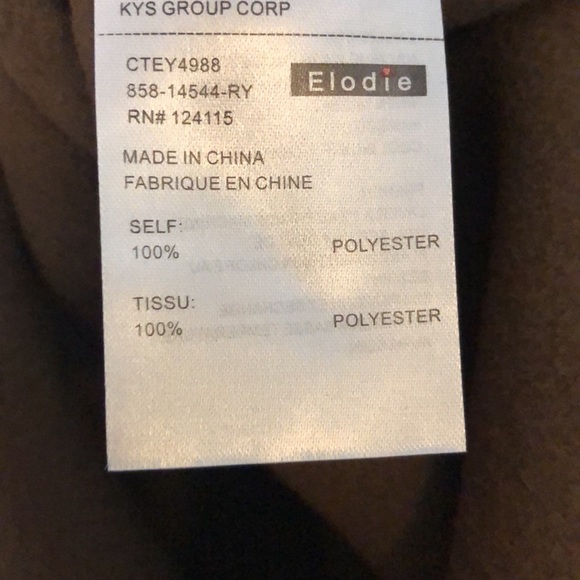 Cinched Front Fleece Crop Hoodie NWT - Picture 3 of 7